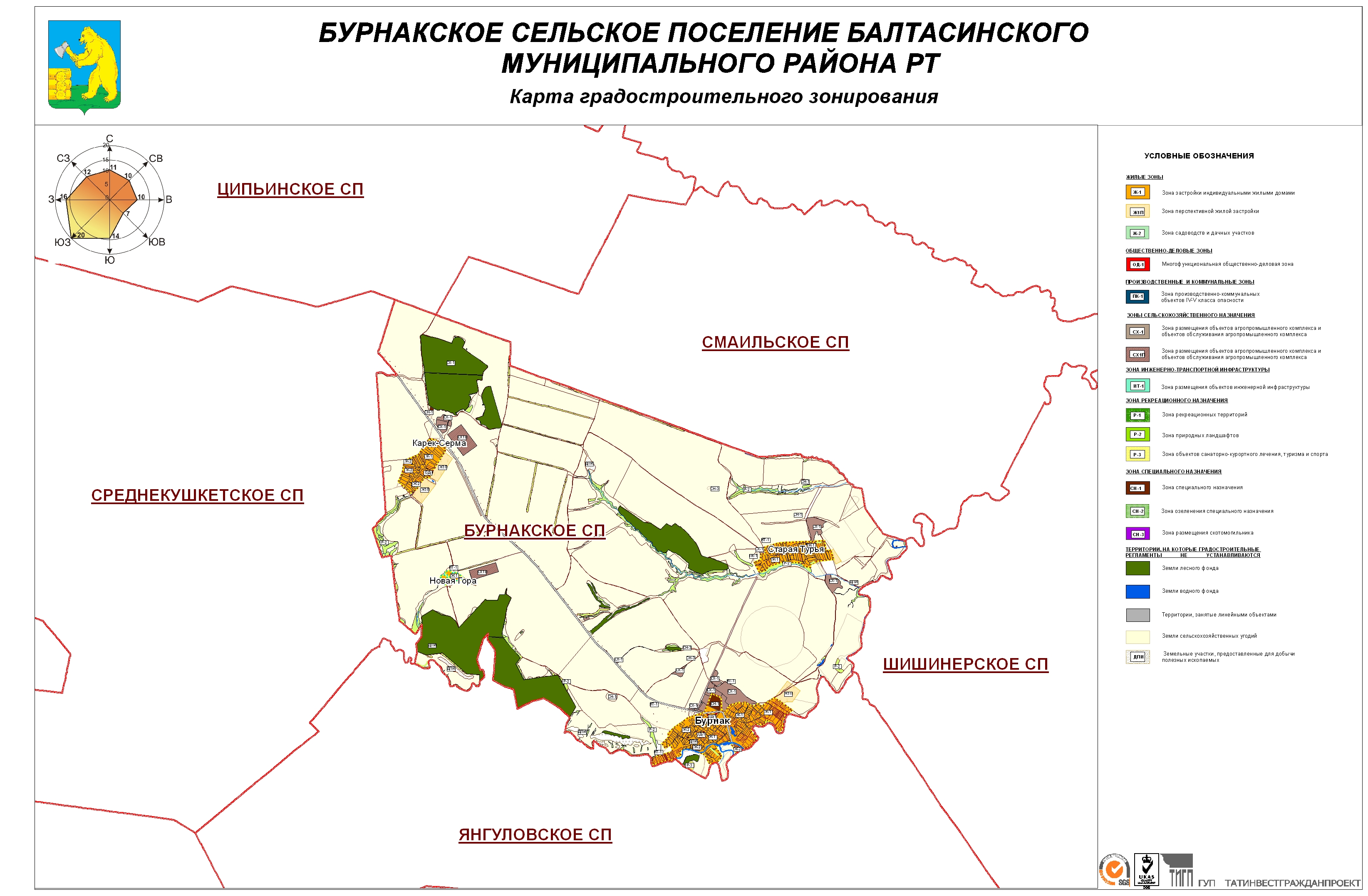 Топографическая карта балтасинского района